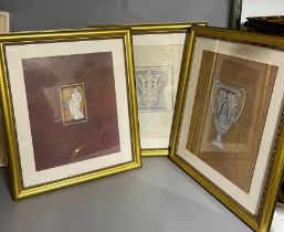 A set of five classical prints