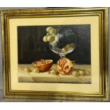 A still life signed lower right HJH 35cm x 30cm