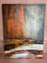 "Larmet I" by Steff Goddard 2003 canvas 102cm x 76cm