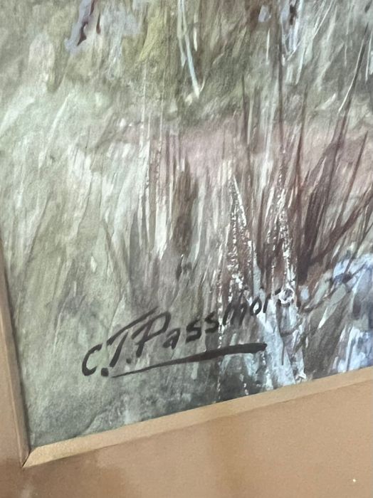 Highland landscape scene signed lower left C.T Passmore (50cm x 40cm) - Image 3 of 3