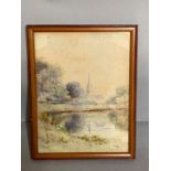 A watercolour signed: 'J.Wilson' and dated 1930, framed (17cm x 22cm).