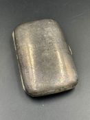 A silver cigarette case, hallmarked for Chester 1913