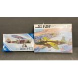 Two model kits, Revell B-25B Doolittle Raider and Lublin R XIII