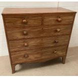Two over three Kingwood chest of drawers (H99cm W100cm D47cm)