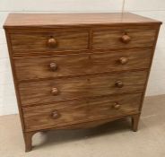 Two over three Kingwood chest of drawers (H99cm W100cm D47cm)