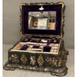 A 19th Century Japanese lacquered sewing box AF
