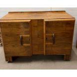 An Art Deco Style sideboard on Iconic shaped feet (H96cm W135cm D53cm)