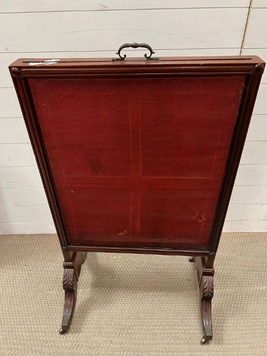 A mahogany fire screen - Image 3 of 3