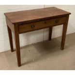 An elm hall table (H71cm W91cm D45cm)