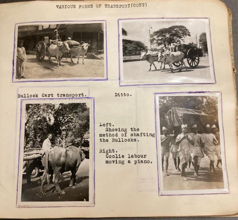 An Album of Vintage Indian photographs from 1945, collected by A J Jolly whilst in the Royal Force. - Image 5 of 8