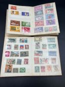Two small stock books of Worldwide stamps, various ages and denominations