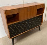Art Deco drinks cabinet or side board (H98cm W122cm D41cm)