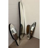 Three interesting shape wall mirrors