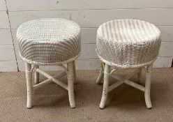 A pair of Lloyd Loom stools