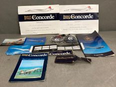 A selection of Concorde memorabilia