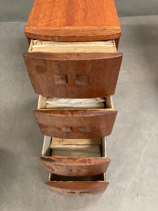 Three wooden boxes of loose stamps - Image 5 of 16