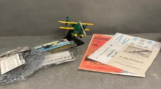 Three loose model kits, Avia B21 and Farly Fly Catcher etc