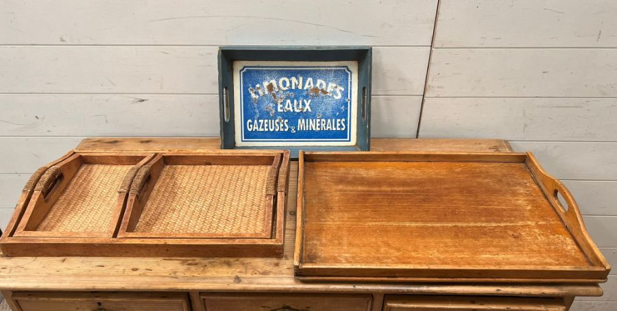 A selection of wooden trays