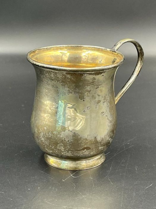 A small Sterling silver tankard, approximate total weight 77g