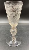 An 18th Century continental glass goblet