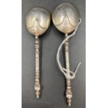 Two hallmarked silver Centurion spoons