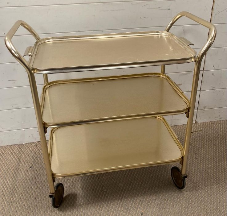 Three tier hostess tea/gin trolly