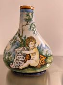 A majolica bottle vase AF (60cm x 124cm)