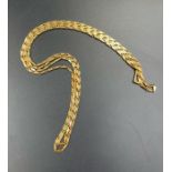 A 9ct gold necklace (Approximate weight 25g)