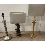 Three table lamps, various ages and makers