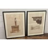 Two architectural prints