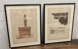 Two architectural prints