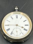 A Continental silver pocket watch (Marked 0.935)