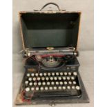 Royal typewriter in its case