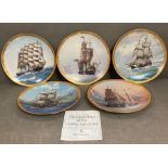 A selection of commemorative plates "The Great Ships of the Golden Ages"