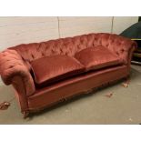 A Victorian Chesterfield three seater sofa