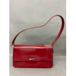 A Nine West Red Patent leather shoulder bag