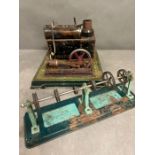 A vintage steam engine
