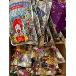 McDonalds happy meal toys and vintage party bags