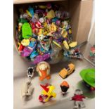 A selection of McDonalds happy meal toys