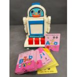A talking tutor robot by Tomy time toys