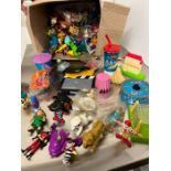 A selection of McDonalds happy meal toys