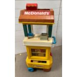 A McDonalds vintage play cart with till and serving hatch