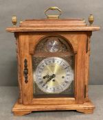 A Tempus fugit eight day clock, with carry handle and Westminster chimes AF