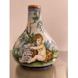 A majolica bottle vase AF (60cm x 124cm)