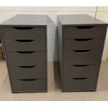 Two filing cabinets