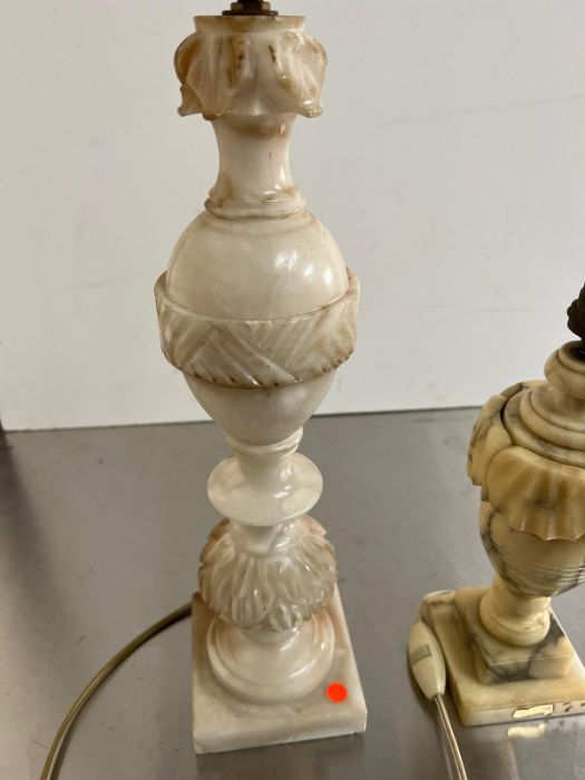 Two alabaster lamps - Image 9 of 9