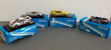 Four Provence Moulage diecast model racing cars