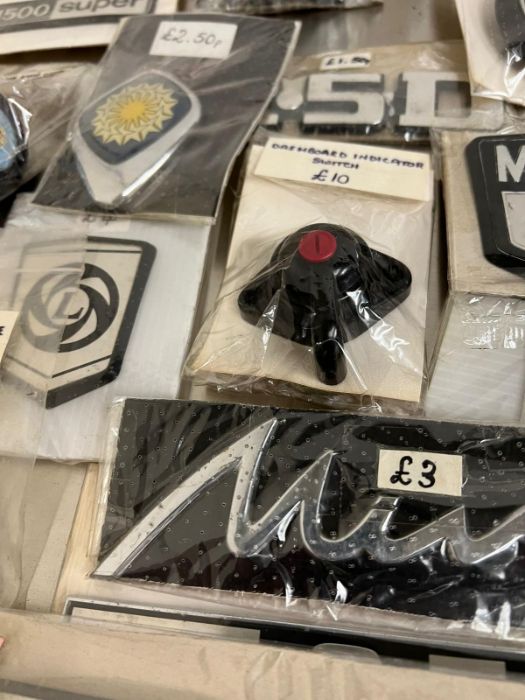 A large selection of motor memorabilia including badges, mini door handles, winders, Morris 8 - Image 9 of 18