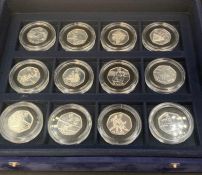 The Westminster Mint Silver proof 50p complete set for the 2012 Olympics