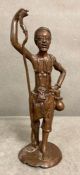 A bronze African tribal figure (H22cm)